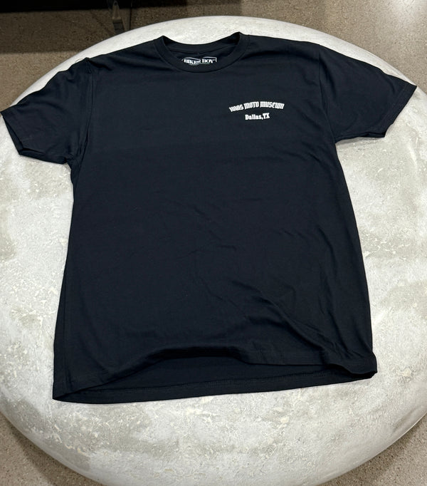 Black T shirt - Four custom builders - Haas Moto Museum