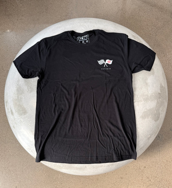 Black T shirt - HMM Circle Design - Dallas, Texas