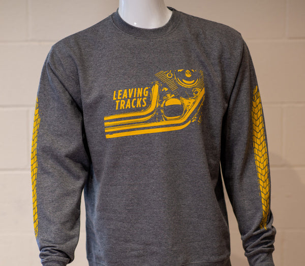 Leaving Tracks Gray Sweatshirt